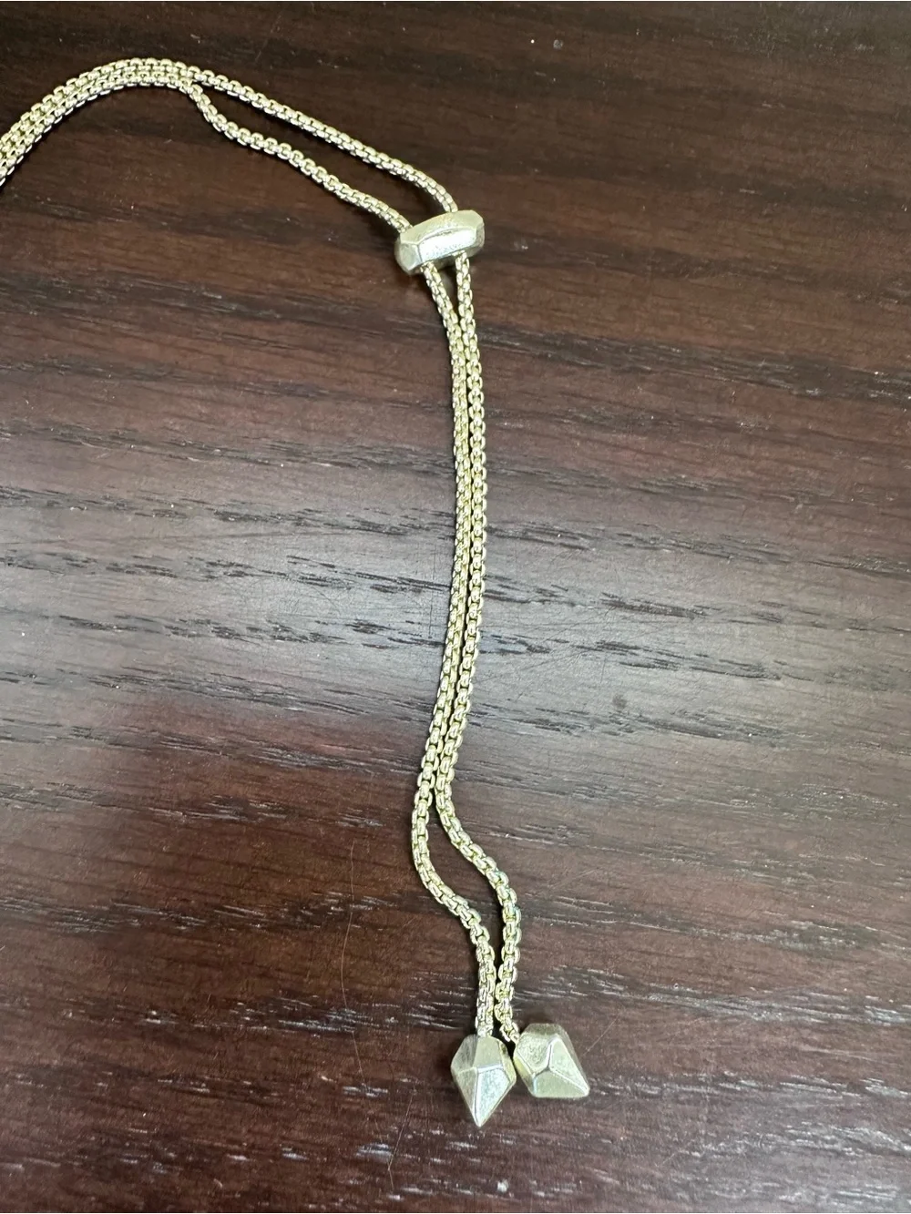 Kendra Scott Gold Necklace with Deep Blue Pendant